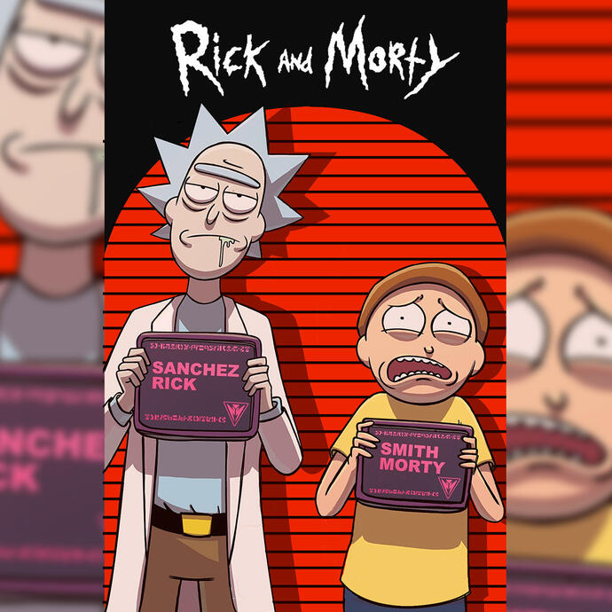 Rick and morty fan poster